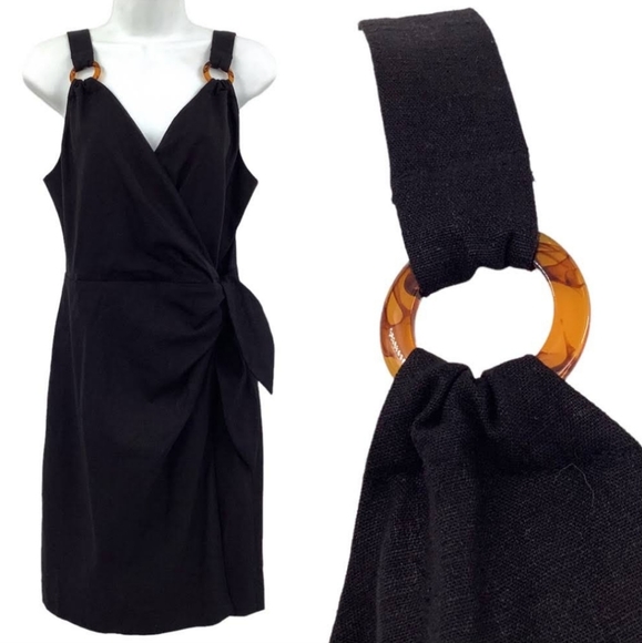 🔥NWT The Limited 22W Linen Sleeveless Wrap Dress - Picture 15 of 17